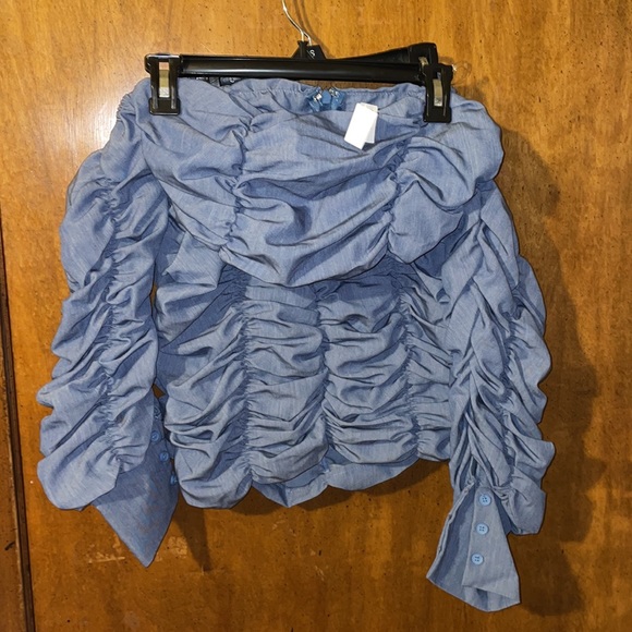 Akira Blue Jean Skirt - Picture 5 of 7